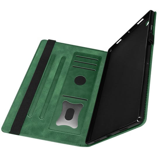 Etui do Galaxy Tab A8 10.5 Uchwyt na kartę z klapką Funkcja obsługi wideo zielony Avizar