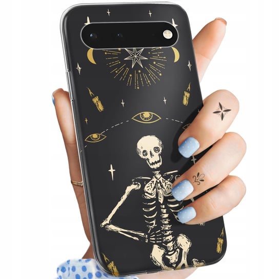 Etui Do Google Pixel 6 Pro Wzory Czaszka Szkielety Memento Mori Gotyk Case Google