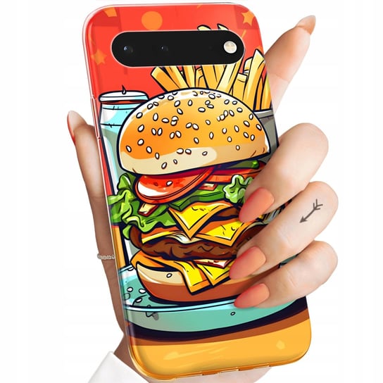 Etui Do Google Pixel 6 Pro Wzory Hamburger Burgery Fast-Food Jedzenie Case Google