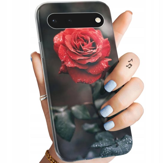 Etui Do Google Pixel 6 Pro Wzory Róża Z Różą Rose Obudowa Pokrowiec Case Google