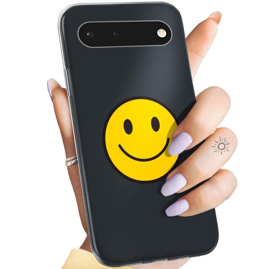 Etui Do Google Pixel 6 Wzory Uśmiech Smile Emoji Obudowa Pokrowiec Case Google