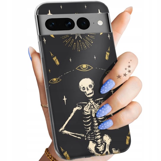 Etui Do Google Pixel 7 Pro Wzory Czaszka Szkielety Memento Mori Gotyk Case Google