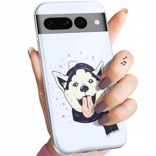 ETUI DO GOOGLE PIXEL 7 PRO WZORY HUSKY PSY PIESKI OBUDOWA POKROWIEC CASE Google