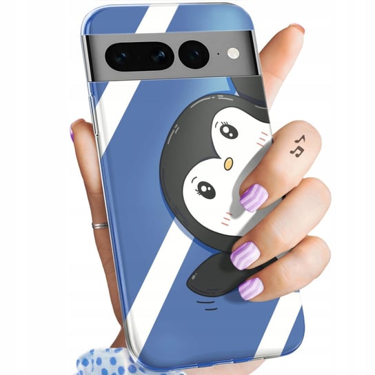 Etui Do Google Pixel 7 Pro Wzory Pingwinek Pingwin Happy Feet Obudowa Case Google