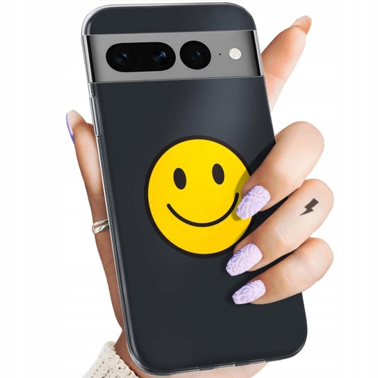 Etui Do Google Pixel 7 Pro Wzory Uśmiech Smile Emoji Obudowa Pokrowiec Case Google