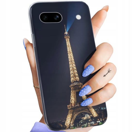 Etui Do Google Pixel 7A Wzory Paryż Francja Eiffel Obudowa Pokrowiec Case Google
