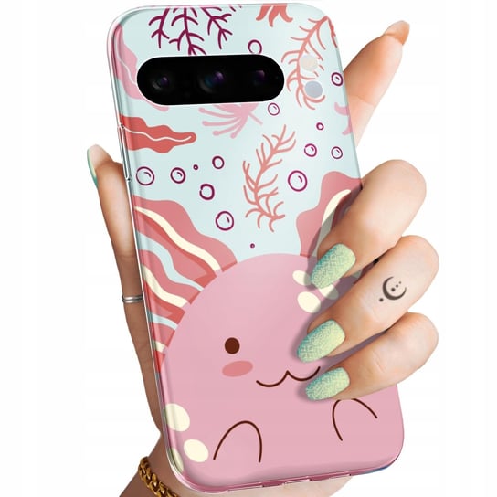 Etui Do Google Pixel 8 Pro Wzory Axolotl Aksolotl Z Aksolotlem Obudowa Case Google