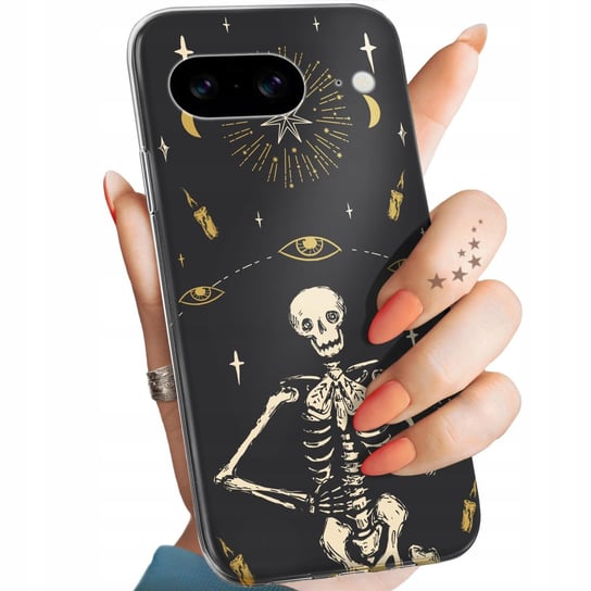 Etui Do Google Pixel 8 Wzory Czaszka Szkielety Memento Mori Gotyk Obudowa Google