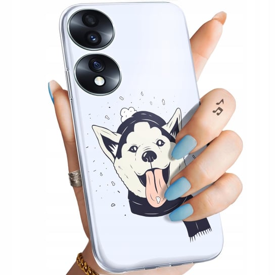 ETUI DO HONOR 70 WZORY HUSKY PSY PIESKI OBUDOWA POKROWIEC CASE Honor