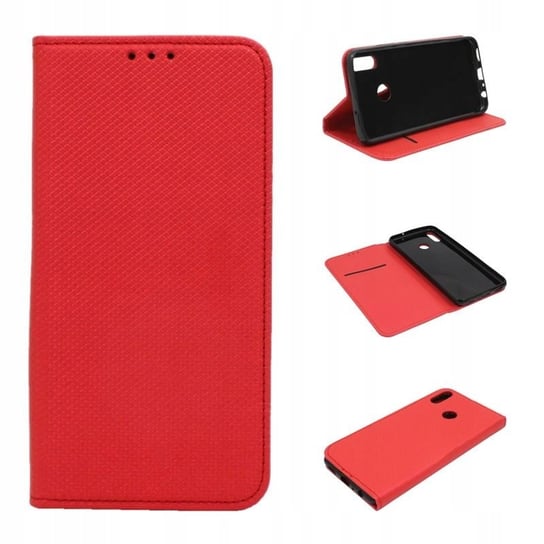 Etui do Honor 8X JSN-AL00 Smart Magnet czerwony Obudowa Pokrowiec Case GSM-HURT