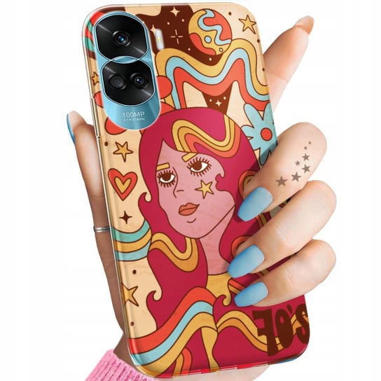 ETUI DO HONOR 90 LITE 5G WZORY HIPPIE PEACE HIPPISI OBUDOWA POKROWIEC CASE Honor