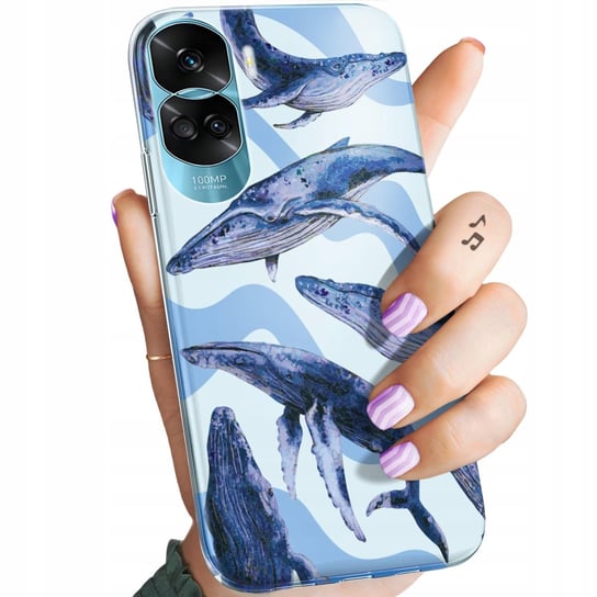 ETUI DO HONOR 90 LITE 5G WZORY MORZE FALE WODA AQUA OBUDOWA POKROWIEC CASE Honor