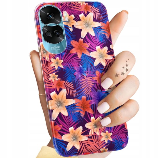 ETUI DO HONOR 90 LITE 5G WZORY TROPIC TROPIKALNE TROPIKI EGZOTYKA OBUDOWA Honor