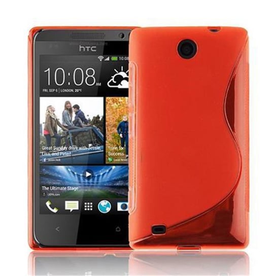 Etui Do HTC Desire 300 Pokrowiec w PIEKŁA CZERWIEŃ Pokrowiec Ochronny Obudowa Case Cover TPU Cadorabo Cadorabo