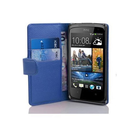 Etui Do HTC Desire 500 w KRÓLEWSKI NIEBIESKI Pokrowiec Portfel Case Cover Obudowa Cadorabo Cadorabo