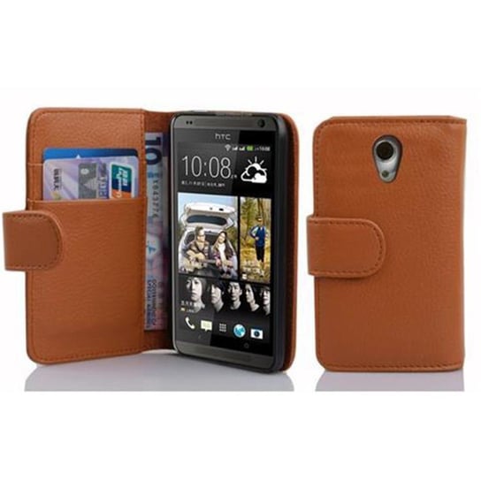 Etui Do HTC Desire 700 w BRĄZOWY KONIAK Pokrowiec Portfel Case Cover Obudowa Cadorabo Cadorabo