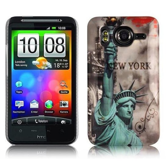 Etui Do HTC Desire HD Pokrowiec w NEW YORK - STATUA WOLNOŚCI Hard Case Cover Obudowa Ochronny Cadorabo Cadorabo