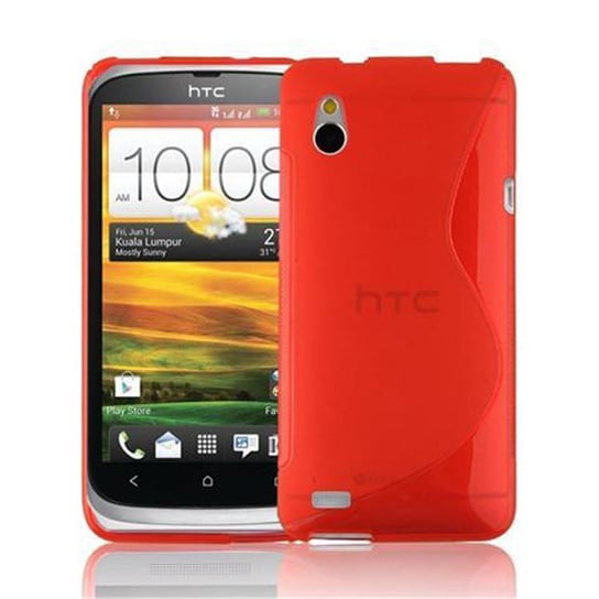 Etui Do HTC Desire V Pokrowiec w PIEKŁA CZERWIEŃ Pokrowiec Ochronny Obudowa Case Cover TPU Cadorabo Cadorabo
