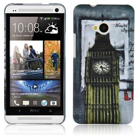 Etui Do HTC ONE M7 Pokrowiec w LONDON - BIG BEN Hard Case Cover Obudowa Ochronny Cadorabo Cadorabo