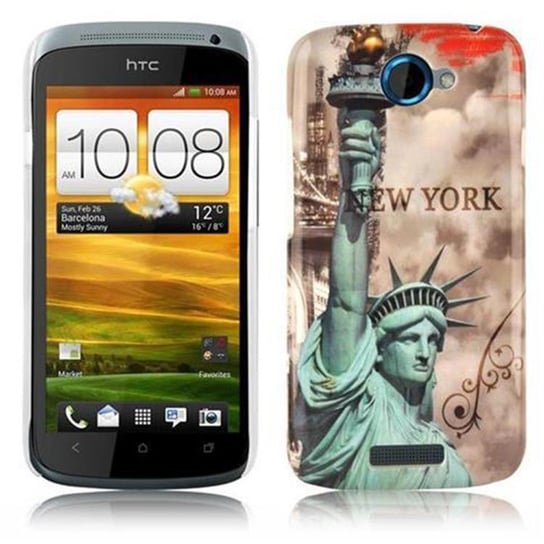 Etui Do HTC ONE S Pokrowiec w NEW YORK - STATUA WOLNOŚCI Hard Case Cover Obudowa Ochronny Cadorabo Cadorabo