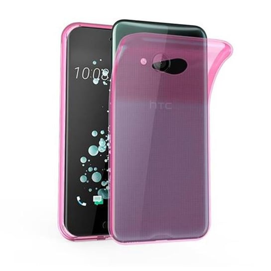 Etui Do HTC U PLAY Pokrowiec w PRZEZROCZYSTY RÓŻOWY Obudowa Ochronny TPU Silikon Case Cover Cadorabo Cadorabo