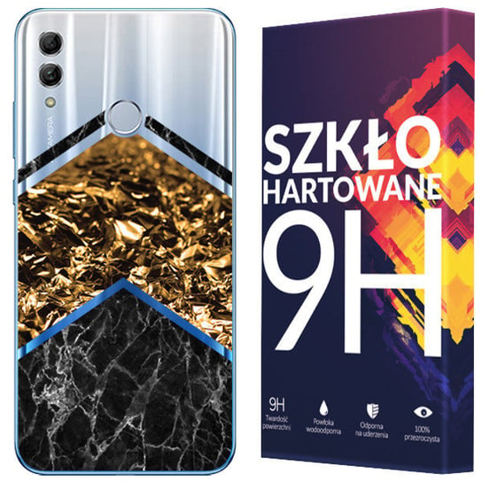 Etui Do Huawei Honor 10 Lite Marmur Kreatui +Szkło Kreatui