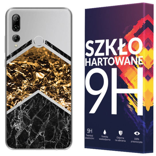 Etui Do Huawei Honor 10I Marmur Nadruk Case +Szkło Kreatui