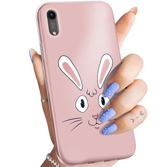 Etui Do Huawei Honor 8A Wzory Królik Zając Bunny Obudowa Pokrowiec Case Huawei