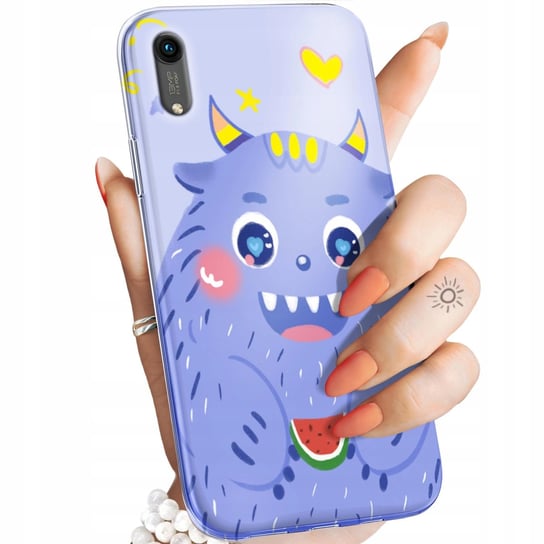 Etui Do Huawei Honor 8A Wzory Potwory Potwór Monster Obudowa Pokrowiec Case Huawei