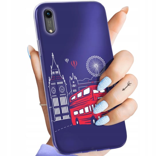 Etui Do Huawei Honor 8A Wzory Travel Podróż Przygoda Obudowa Pokrowiec Case Huawei