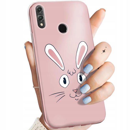 Etui Do Huawei Honor 8X Wzory Królik Zając Bunny Obudowa Pokrowiec Case Huawei