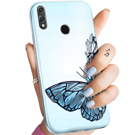 Etui Do Huawei Honor 8X Wzory Motyle Butterfly Barwne Obudowa Pokrowiec Huawei