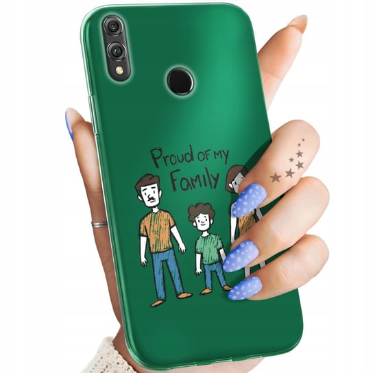 ETUI DO HUAWEI HONOR 8X WZORY RODZINA FAMILIA DOM OBUDOWA POKROWIEC CASE Huawei