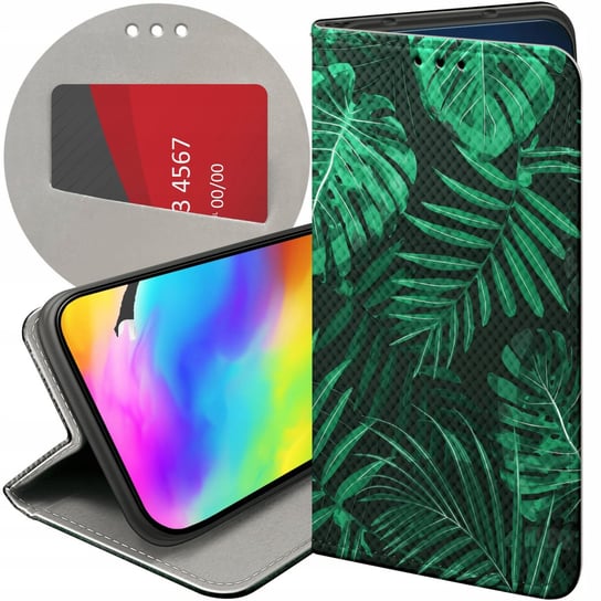 ETUI DO HUAWEI HONOR MAGIC 5 LITE / HONOR X40 5G / HONOR X9A WZORY LIŚCIE Huawei