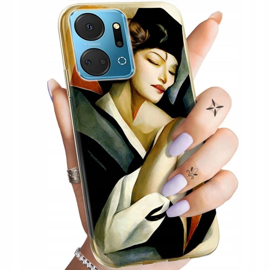 Etui Do Huawei Honor X7A Wzory Art Deco Łempicka Tamara Barbier Obudowa Huawei
