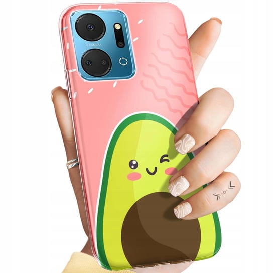 Etui Do Huawei Honor X7A Wzory Awokado Avocado Owoc Obudowa Pokrowiec Case Huawei