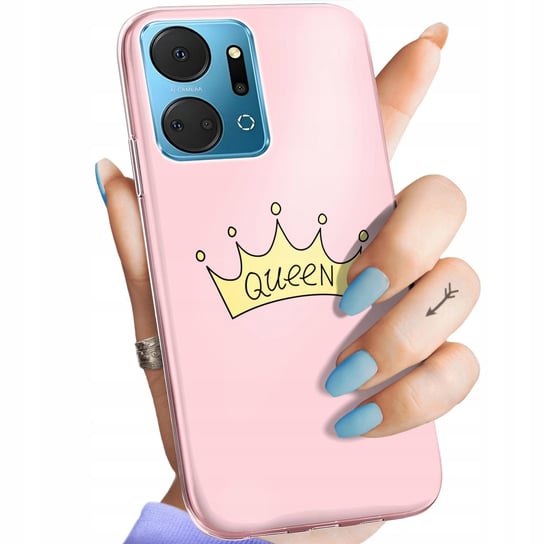 Etui Do Huawei Honor X7A Wzory Księżniczka Queen Princess Obudowa Pokrowiec Huawei