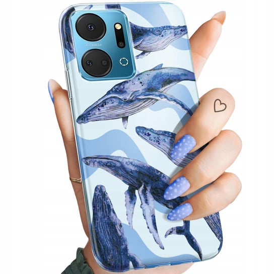 ETUI DO HUAWEI HONOR X7A WZORY MORZE FALE WODA AQUA OBUDOWA POKROWIEC CASE Huawei