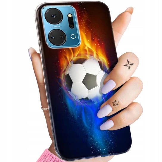 Etui Do Huawei Honor X7A Wzory Sport Piłkarskie Piłka Nożna Obudowa Case Huawei