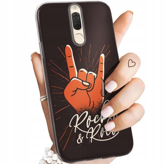 ETUI DO HUAWEI MATE 10 LITE WZORY ROCKOWE ROCK ROCK AND ROLL GITARA PUNK Huawei