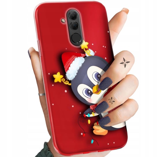 Etui Do Huawei Mate 20 Lite Wzory Święta Christmas Mikołaj Obudowa Case Huawei