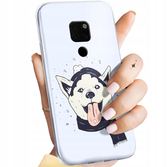 Etui Do Huawei Mate 20 Wzory Husky Psy Pieski Obudowa Pokrowiec Case Huawei