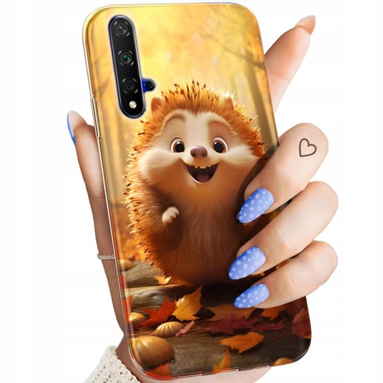 Etui Do Huawei Nova 5T / Honor 20 Wzory Jeżyk Jeż Jeżyki Obudowa Pokrowiec Huawei