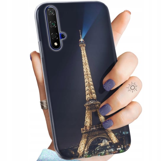 Etui Do Huawei Nova 5T / Honor 20 Wzory Paryż Francja Eiffel Obudowa Case Huawei