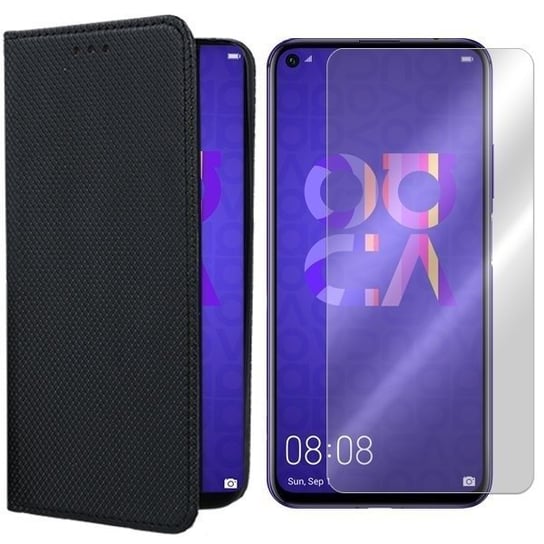 Etui Do Huawei Nova 5T Pokrowiec Magnet + Szkło 9H VegaCom