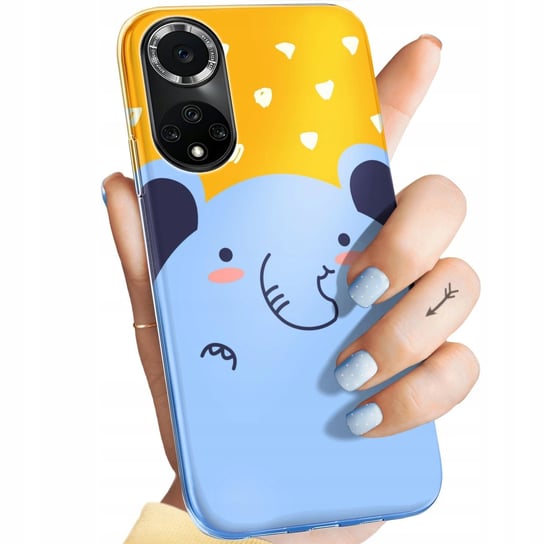 ETUI DO HUAWEI NOVA 9 / HONOR 50 WZORY SŁOŃ SŁONIE SŁONIKI OBUDOWA CASE Huawei