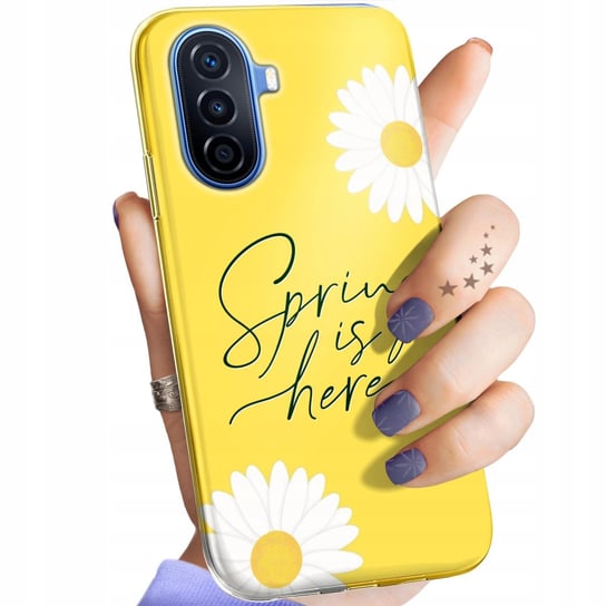 Etui Do Huawei Nova Y70 Wzory Wiosna Wiosenne Spring Obudowa Pokrowiec Case Huawei