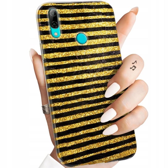 ETUI DO HUAWEI P SMART 2019 WZORY ZŁOTO GOLD RICH OBUDOWA POKROWIEC CASE Huawei