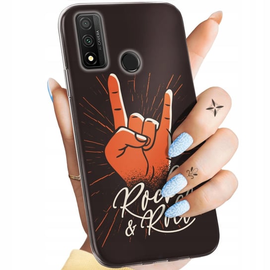 ETUI DO HUAWEI P SMART 2020 WZORY ROCKOWE ROCK ROCK AND ROLL GITARA PUNK Huawei