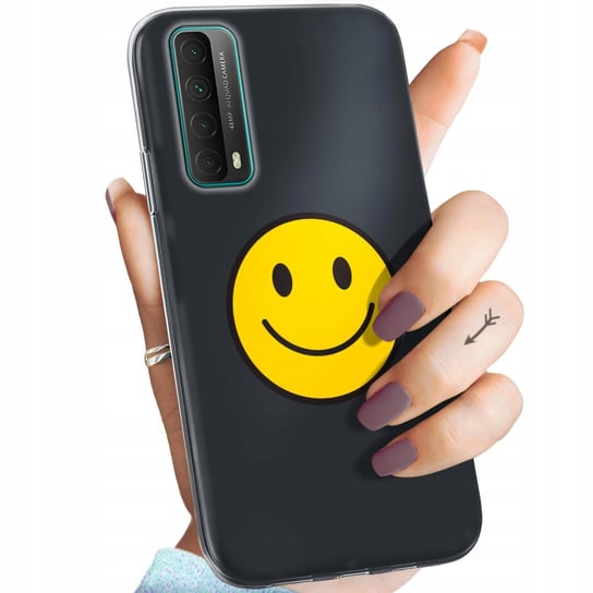 Etui Do Huawei P Smart 2021 Wzory Uśmiech Smile Emoji Obudowa Pokrowiec Huawei